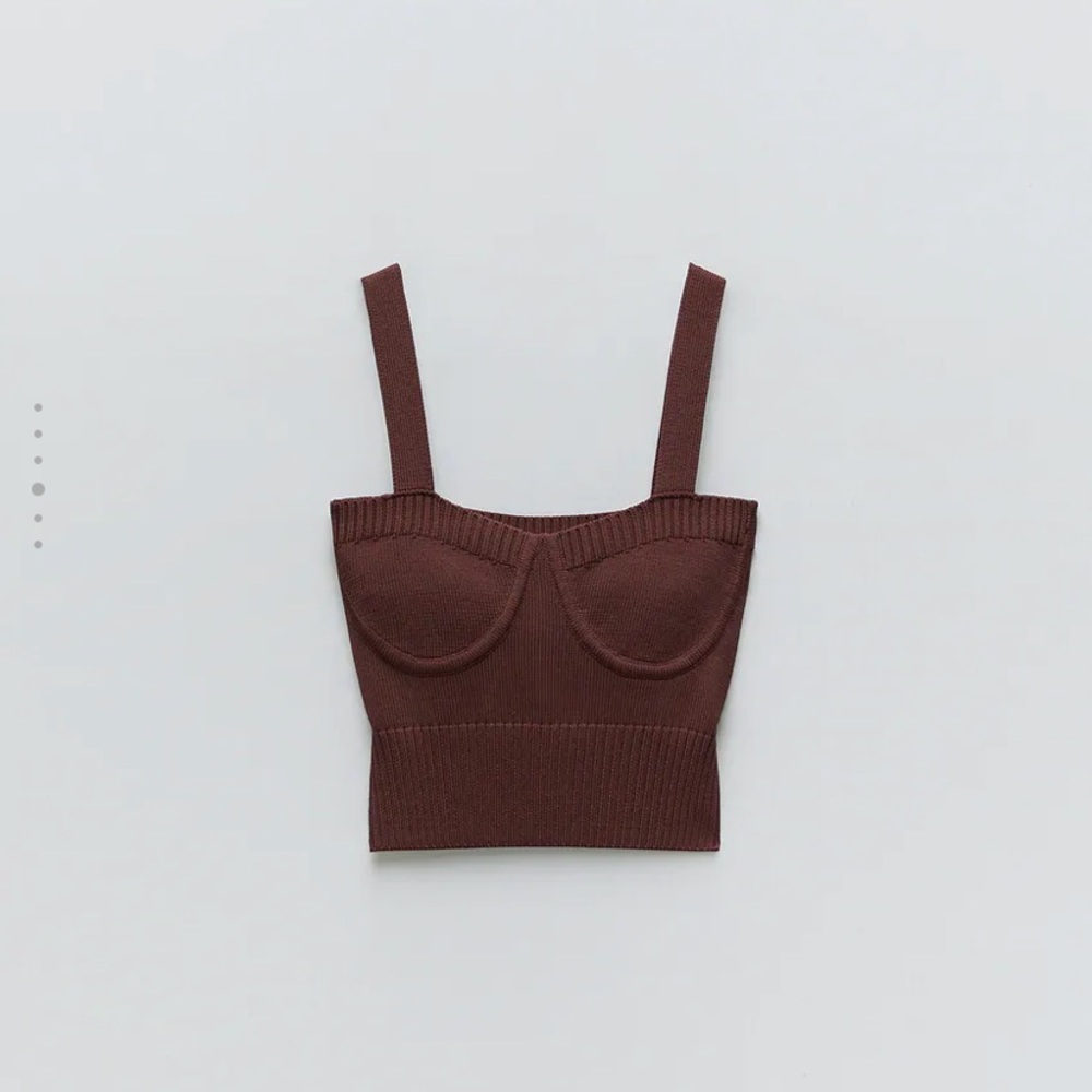 Zara Ribbed Crop Top